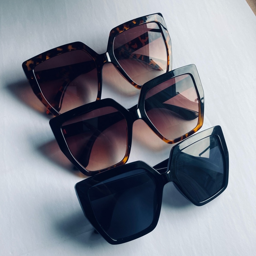 Oversized Tapered Sunglasses. New